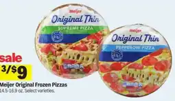 Meijer Meijer Original Frozen Pizzas offer