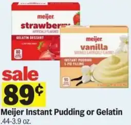 Meijer Meijer Instant Pudding or Gelatin offer