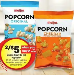 Meijer Meijer Ready to Eat Popcorn offer