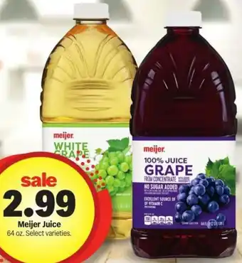 Meijer Meijer Juice offer