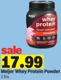 Meijer Meijer Whey Protein Powder offer