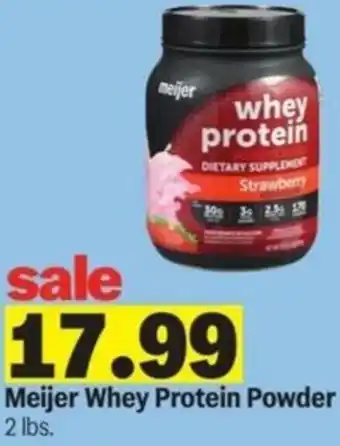 Meijer Meijer Whey Protein Powder offer