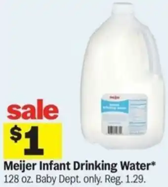 Meijer Meijer Infant Drinking Water offer