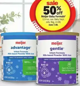 Meijer Meijer Baby Formula offer