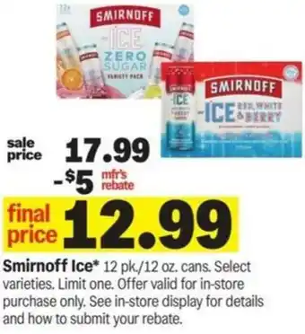 Meijer Smirnoff Ice offer