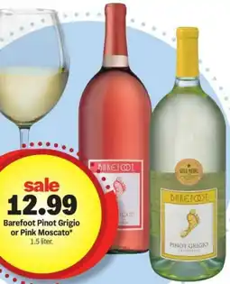 Meijer Barefoot Pinot Grigio or Pink Moscato offer