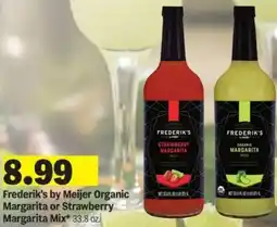 Meijer Frederik's by Meijer Organic Margarita or Strawberry Margarita Mix offer