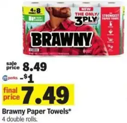 Meijer Brawny Paper Towels offer