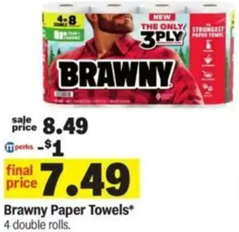 Meijer Brawny Paper Towels offer