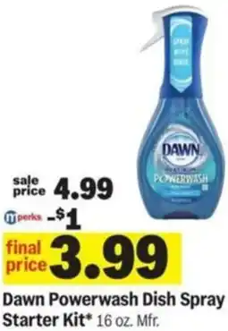 Meijer Dawn Powerwash Dish Spray Starter Kit offer