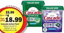 Meijer Cascade Action Pacs offer
