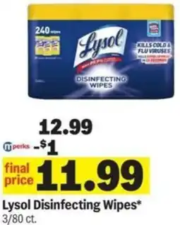 Meijer Lysol Disinfecting Wipes offer