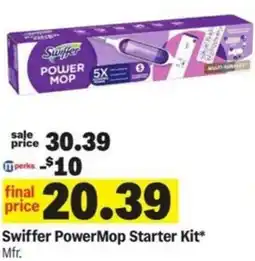 Meijer Swiffer PowerMop Starter Kit offer