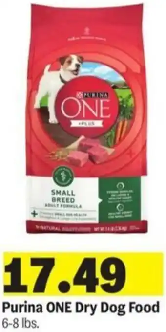 Meijer Purina ONE Dry Dog Food offer