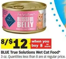 Meijer BLUE True Solutions Wet Cat Food offer