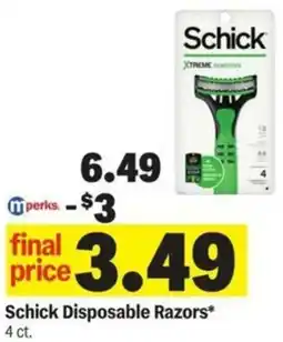 Meijer Schick Disposable Razors offer