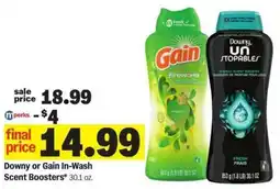 Meijer Downy or Gain In-Wash Scent Boosters offer