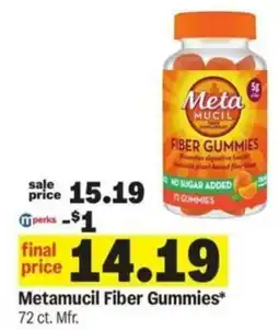 Meijer Metamucil Fiber Gummies offer
