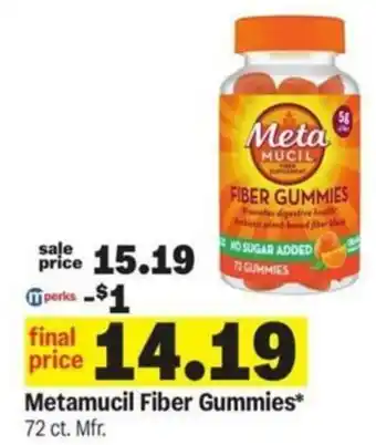 Meijer Metamucil Fiber Gummies offer