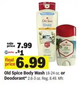 Meijer Old Spice Body Wash offer