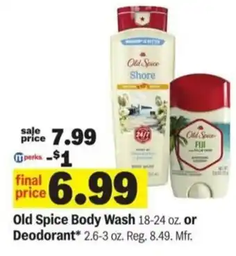 Meijer Old Spice Body Wash offer