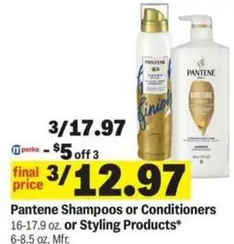 Meijer Pantene Shampoos or Conditioners offer