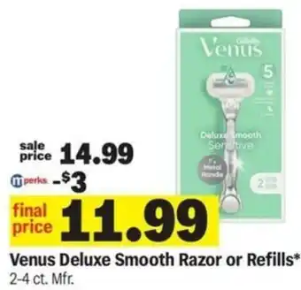 Meijer Venus Deluxe Smooth Razor or Refills offer
