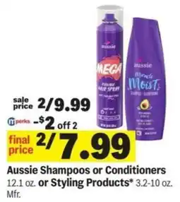 Meijer Aussie Shampoos or Conditioners offer