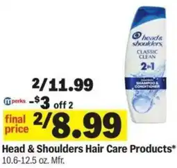 Meijer Head & Shoulders Hair Care Products offer