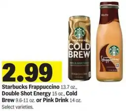 Meijer Starbucks Frappuccino Double Shot Energy offer