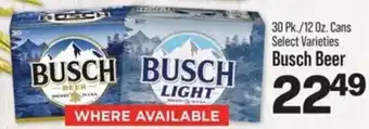 IGA Busch Beer offer