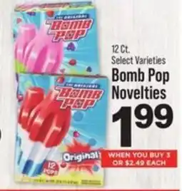 IGA Bomb Pop Novelties offer