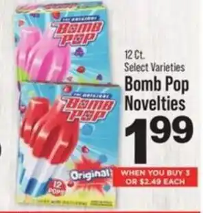 IGA Bomb Pop Novelties offer