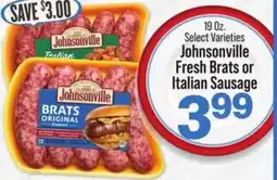 IGA Johnsonville Fresh Brats or Italian Sausage offer