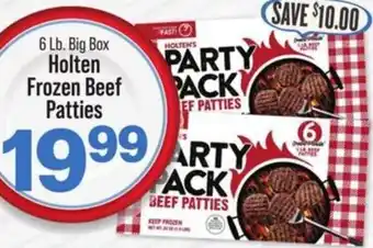 IGA Holten Frozen Beef Patties offer