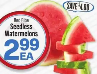 IGA Red Ripe Seedless Watermelons offer