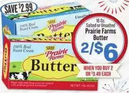 IGA Salted or Unsalted Prairie Farms Butter offer