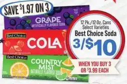 IGA Best Choice Soda offer
