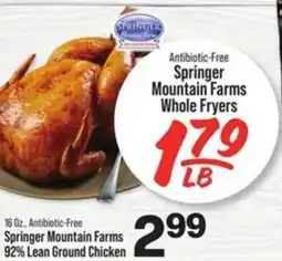 IGA Springer Mountain Farms Whole Fryers offer