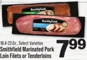IGA Smithfield Marinated Pork Loin Filets or Tenderloins offer