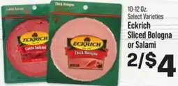 IGA Eckrich Sliced Bologna or Salami offer