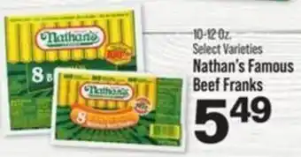 IGA Nathan's Famous Beef Franks offer