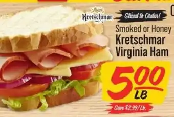 IGA Kretschmar Virginia Ham offer