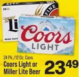IGA Coors Light Miller Lite Beer offer