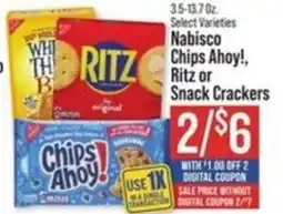 IGA Nabisco Chips Ahoy Ritz or Snack Crackers offer