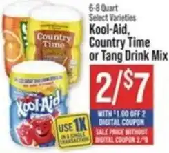 IGA Kool-Aid, Country Time or Tang Drink Mix offer