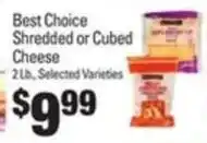 IGA Best Choice Shredded or Cubed Cheese offer