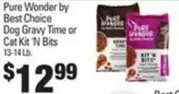 IGA Pure Wonder by Best Choice Dog Gravy Time or Cat Kit 'N Bits offer