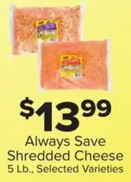 IGA Always Save Shredded Cheese offer