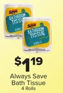 IGA Always Save Bath Tissue offer